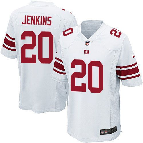 Men New York Giants 20 Janoris Jenkins Nike White Game Player NFL Jersey